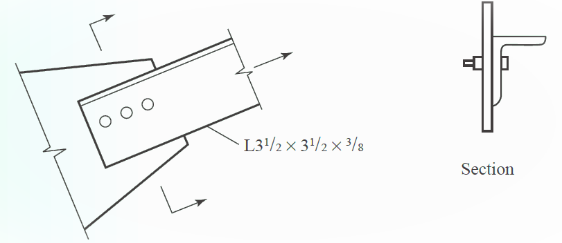 O O O
L3/2 × 3/2 x 3/8
Section
