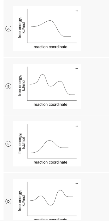 reaction coordinate
reaction coordinate
reaction coordinate
ronotion ooerdinate
free energy,
kJ/mol
free energy,
kJ/mol
free energy,
free energy,
kJ/mol
