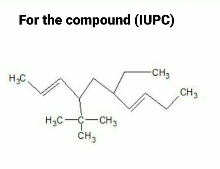 For the compound (IUPC)
-CH3
H3C
CH3
H3C-C-CH3
CH3
