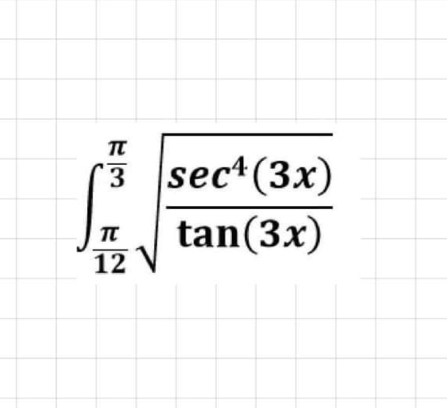3 sec+(3x)
tan(3x)
12 V
