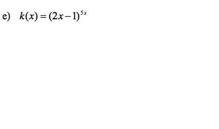 e) k(x) = (2x-1)³x