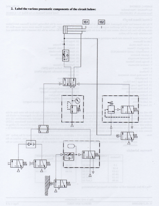 2. Label the various pneumatic components of the circuit below:
po
(...
151
V
1S2
I
D
여
•LA
w