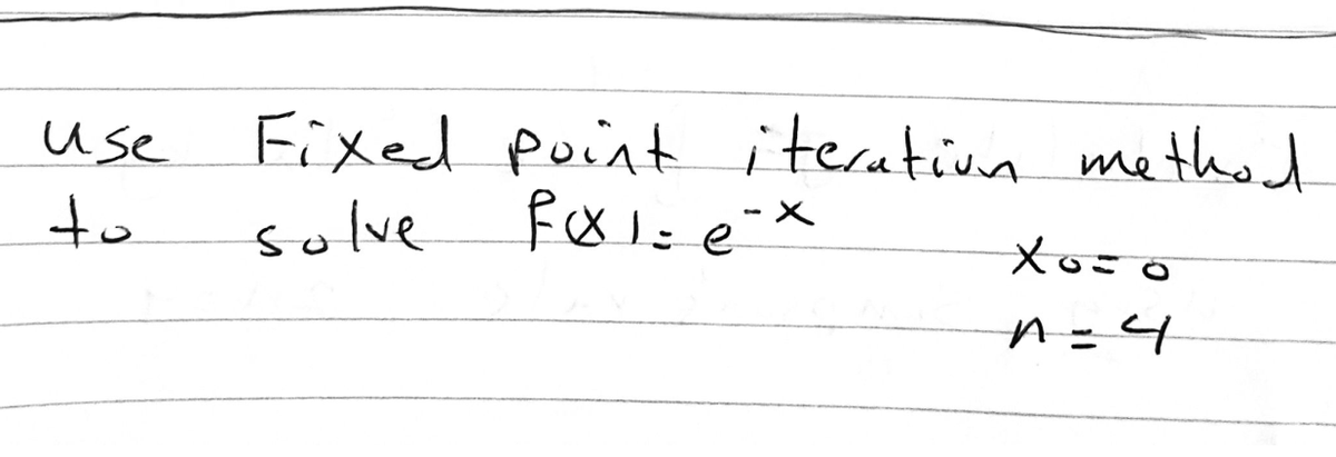 use
Fixed point iterativn method
to
solve
