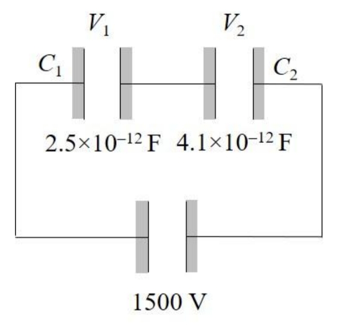 V1
V2
THE
C1
C2
2.5x10-12 F 4.1×10-12 F
1500 V
