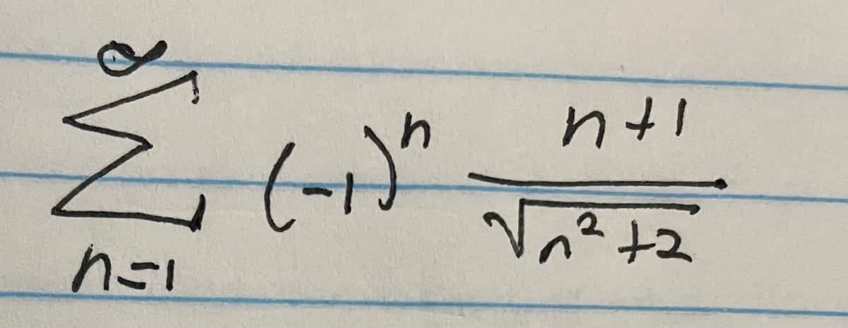은
n=1
(-1)7
+1
Na2+2