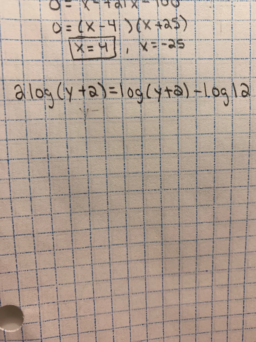 O Xす
メ=H
a log Cy ta)=log(yta) =Logla
