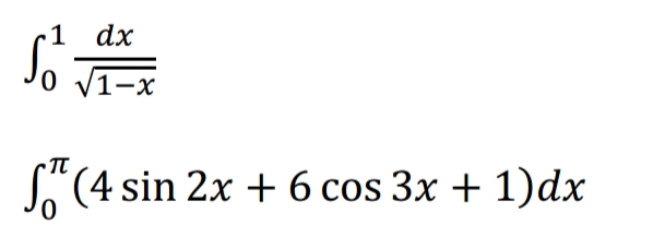 1 dx
1-х
TT
Г"(4 sin 2x +6 cos 3x + 1)dx
0.
