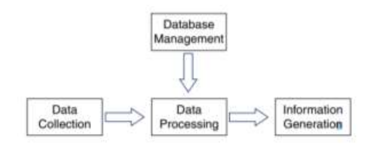 Database
Management
Data
Collection
Data
Information
Processing
Generation
