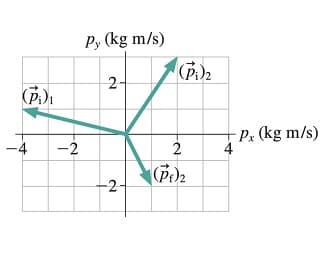 Py (kg m/s)
2-
2
Px (kg m/s)
4
2.
2.
4.
