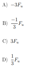 А) —ЗF,
-1
B)
3
C) 3F.
1
D) 3F
