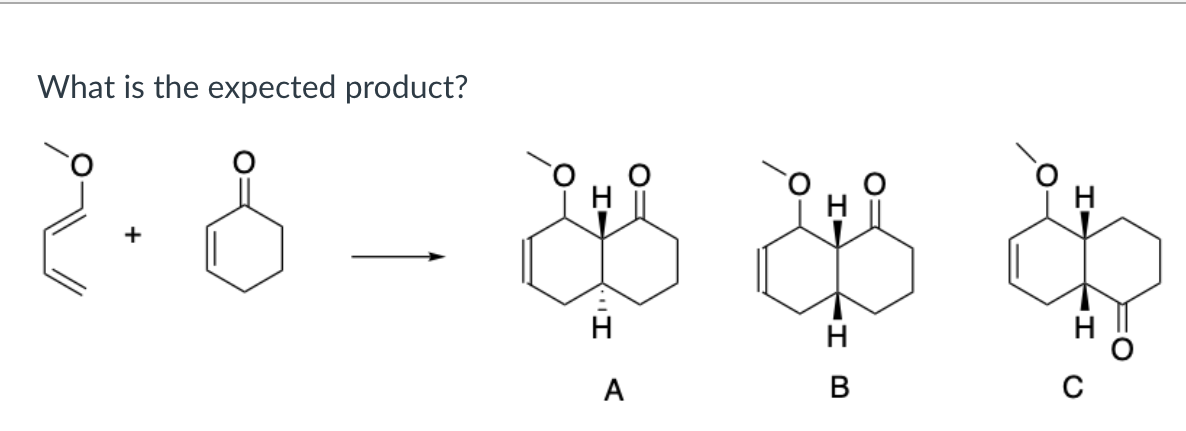 What is the expected product?
2.8
н
23 гр с
Н
H
A
B
с