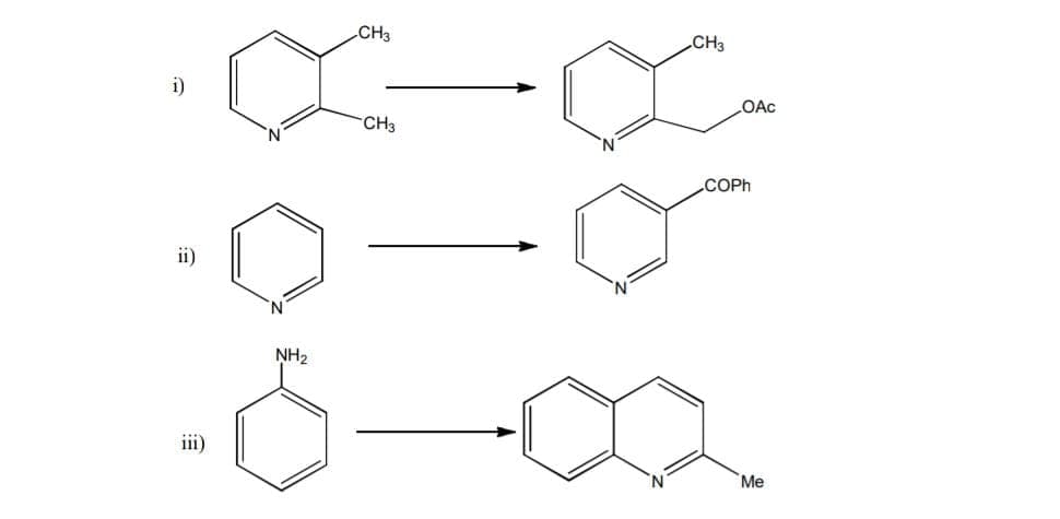 CH3
CH3
i)
OAC
CH3
COPH
ii)
NH2
iii)
Me
