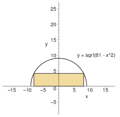 25
20
15
У
10
y = sqrt(81 - x^2)
-15
-10
-5
10
15
х
-5

