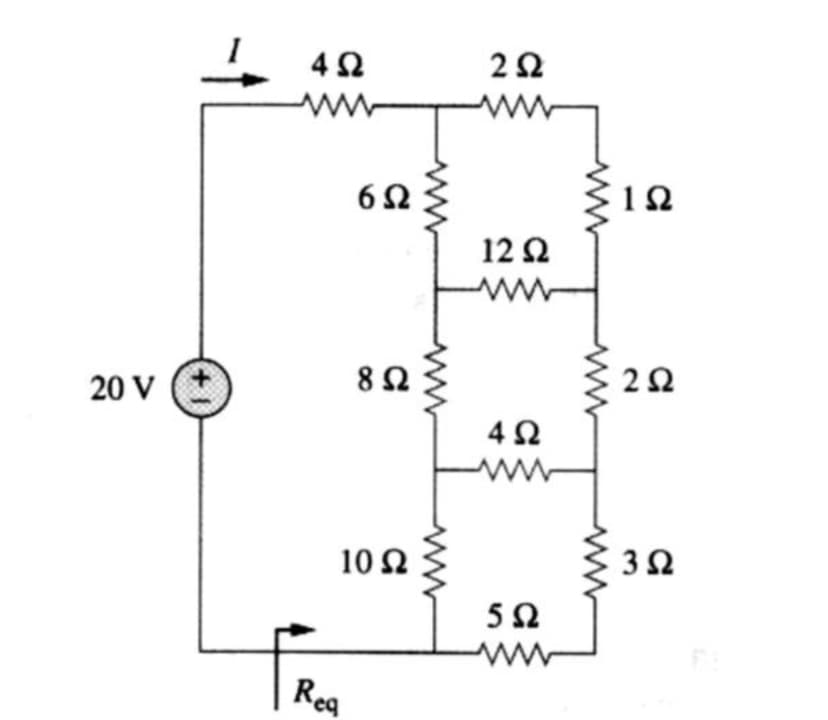 2Ω
ww
ww
12Ω
20 V
8 2
10Ω
50
ww
Reg
