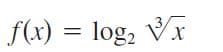 f(x) = log, Vr
