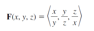 х у
Z.
F(x, y, z) =
y z x
