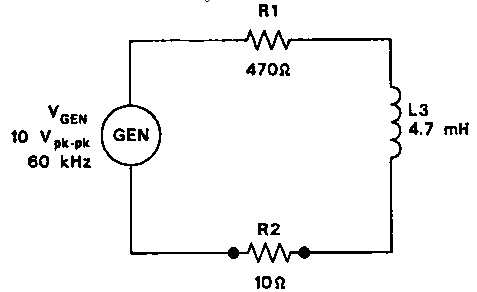 R1
470R
L3
V,
GEN
10 V pk-pk
60 kHz
4.7 mH
GEN
R2
102
