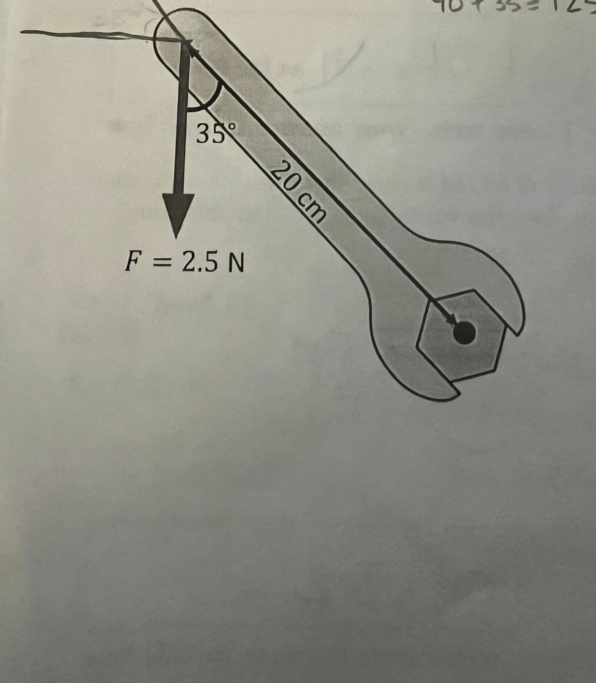 35
F = 2.5 N
20 cm
(0