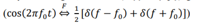 (cos(2nfot) →[8f – fo) + 8(f + fo)])
