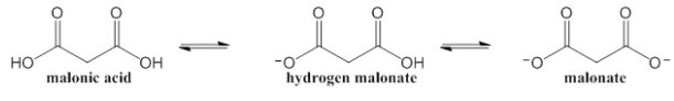 hydregen malonate
HO
он
hydrogen malonate
malonic acid
HO
malonate
