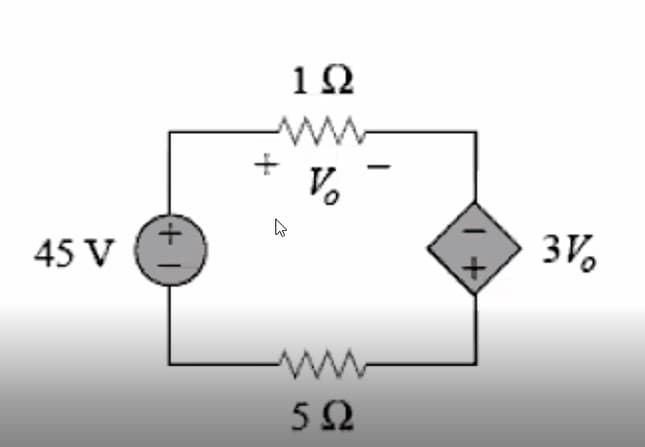 1Ω
V.
45 V
3V,
