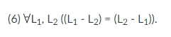 (6) VL1, L2 ((L1-L₂) = (L2-L₁)).