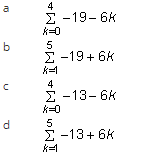 a
b
C
d
Mû ÎM▸ IMG IMA
Σ
k=0
-19-6k
Σ
X=0
X=1
-19+6K
-13-6k
-13+ 6k