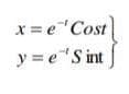 x= e"Cost
y = e"S int
