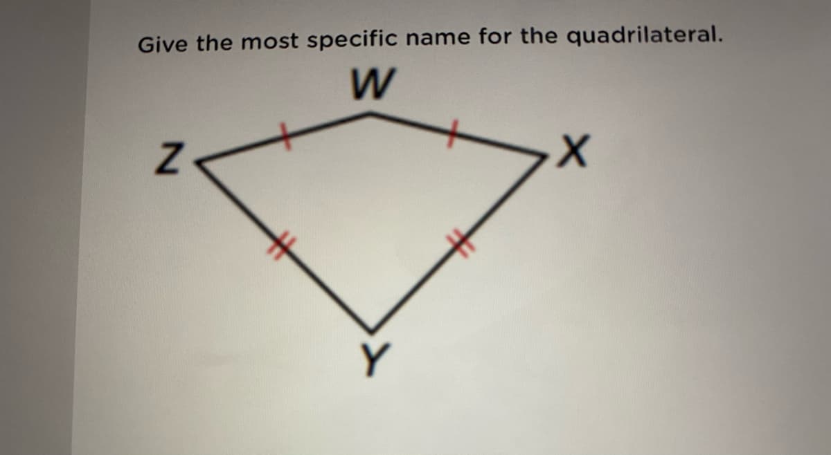 Give the most specific name for the quadrilateral.
