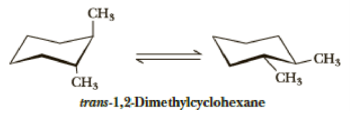 CH3
-CH3
CH3
CH3
trans-1,2-Dimethylcyclohexane
