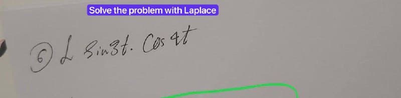 Solve the problem with Laplace
ⒸL Sinst. Cosat