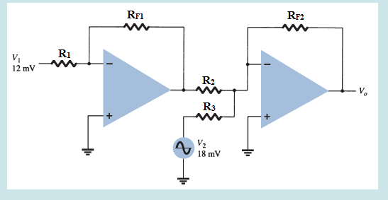 RF1
RF2
R1
12 mV
R:
V.
R3
18 mV
