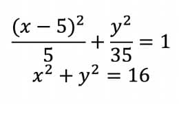 (х — 5)2
y2
= 1
35
+ у? 3D 16
+
.2
