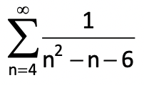 1
'n² – n-6
n=4
