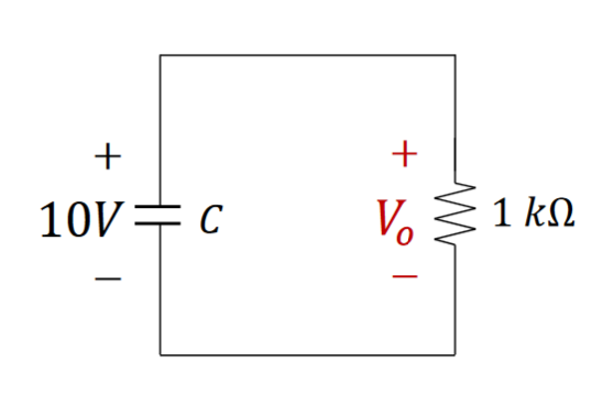 +
+
10V C
Vo
1 ΚΩ