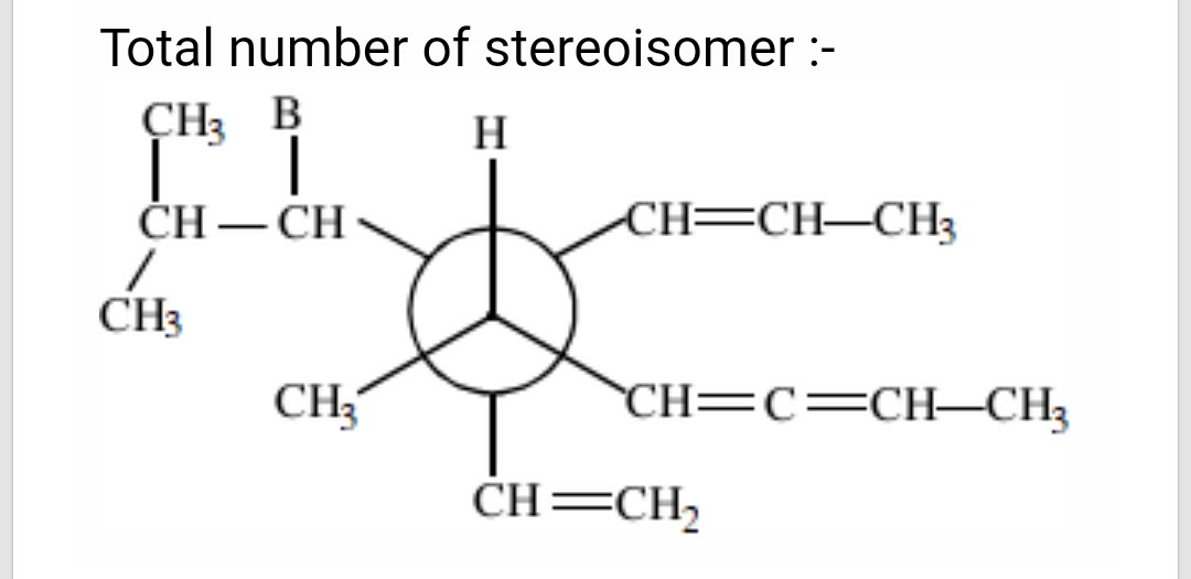 Total number of stereoisomer :-
