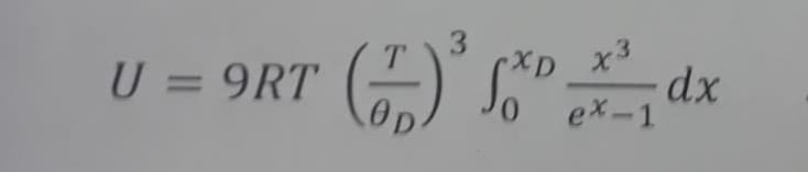3.
XD x3
U = 9RT () L" dx
OD
ex-1
