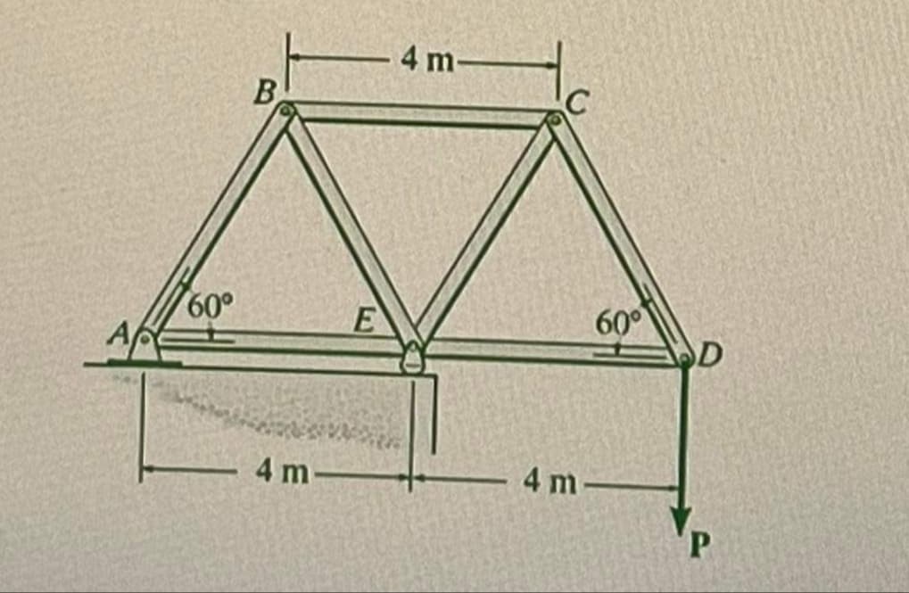 60°
B
4 m-
E
4 m-
4 m
60°
P