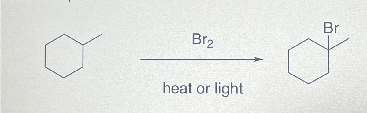 Br₂
heat or light
Br