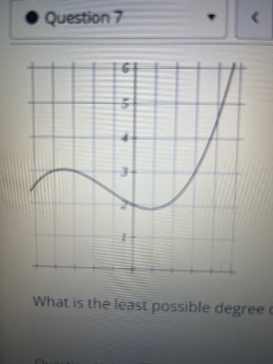 Question 7
What is the least possible degree c
