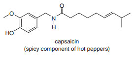 N.
HO
capsaicin
(spicy component of hot peppers)
Z-I
