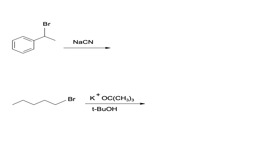 Br
NaCN
Br
+
KOC(CH3)3
t-BuOH