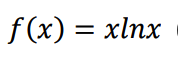 f(x) = xlnx
