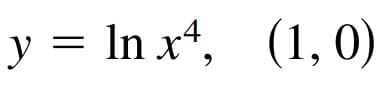y = In xt, (1,0)
