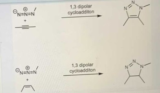 ON=N=N
1,3 dipolar
cycloadditon
=ル
ONEN=N
1,3 dipolar
cycloadditon
シ=を
