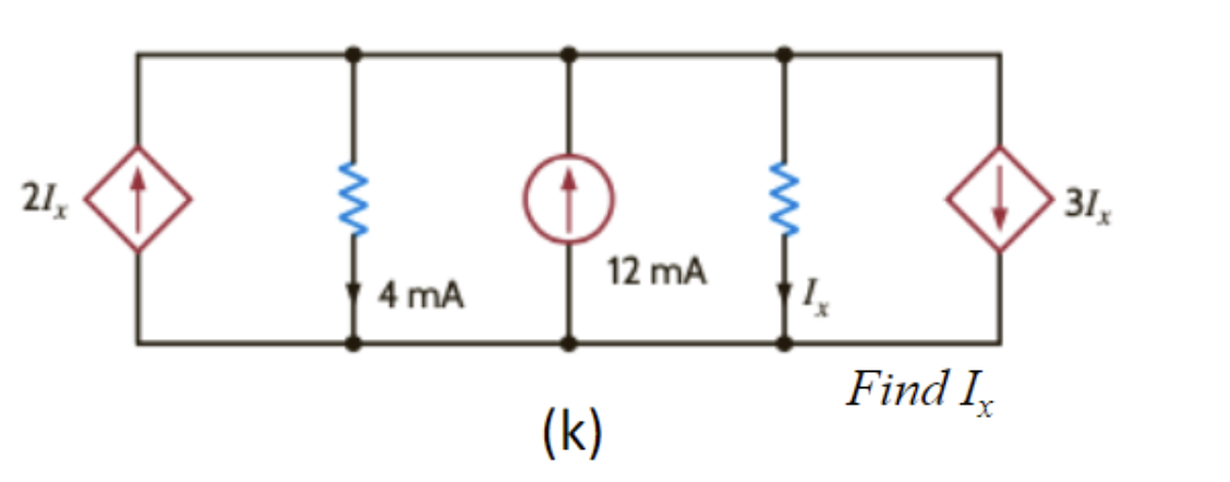 21₂
4 mA
(k)
12 mA
IX
Find I
31,