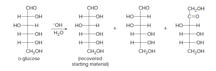 СНо
СНО
СНо
сH,он
H-
HO-
H-
-HO-
Но
C=0
Но-
-H-
-оН
но-
но-
-н
но-
Н:
HO-
Нао
-HO-
Н-
-HO-
Н-
Он
H-
Н-
HO-
-HO-
CH,OH
CH-OН
CH,OH
D-glucose
CH-Oн
(recovered
starting material)
