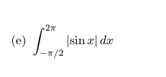 (e)
L
2πT
-π/2
|sin x❘ da