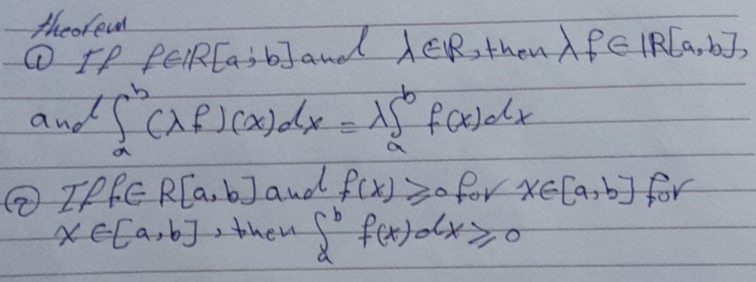 theofeun
@FR PeIREasb] and dERthen AFEIRLA, bJ,
O TffE R[a.b]and fix)ofor XE[a;b] for
