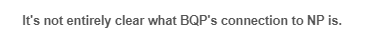 It's not entirely clear what BQP's connection to NP is.